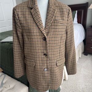 Classic Houndstooth Women's Blazer